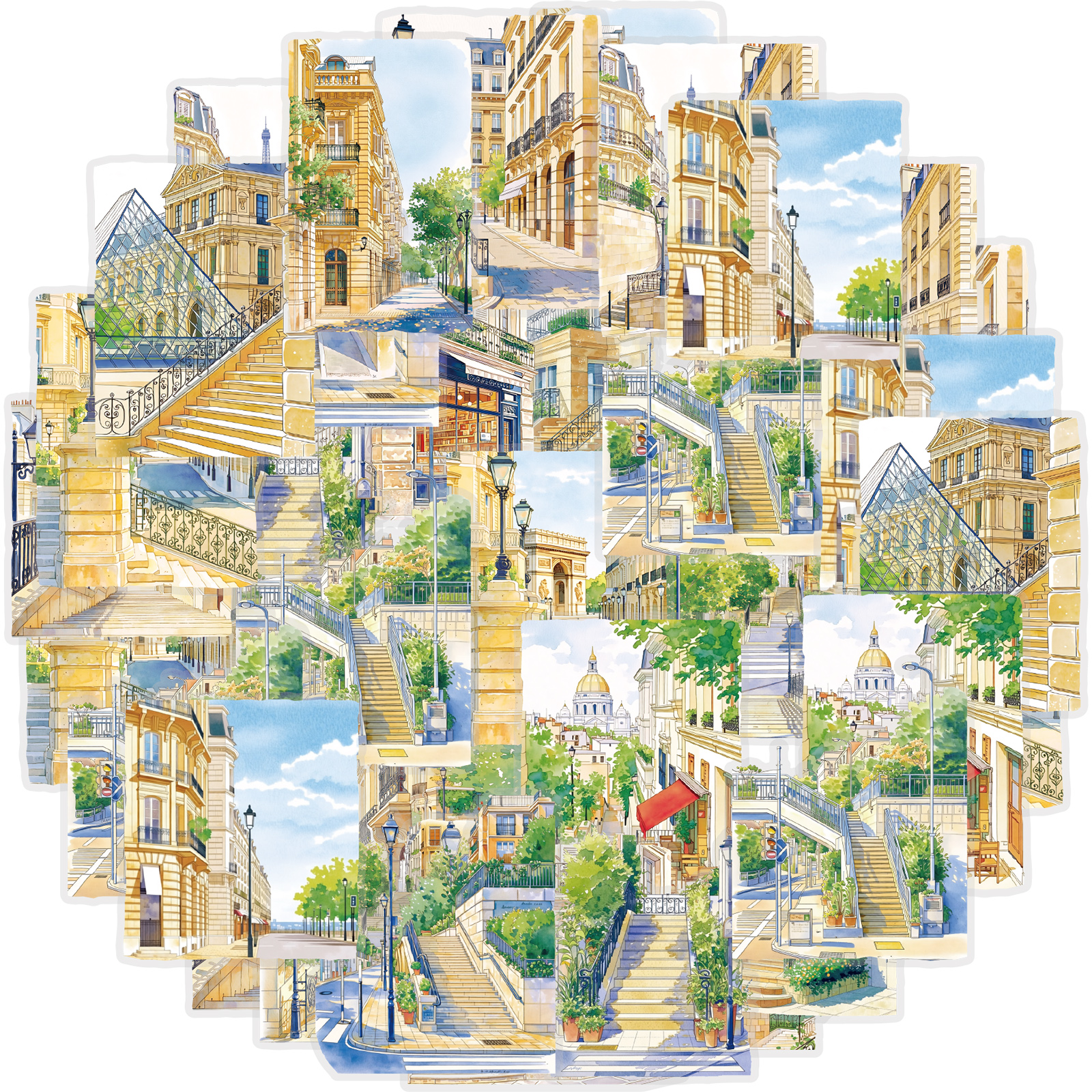 Photography Magazine - Etori Life Healing Watercolor Paris Street