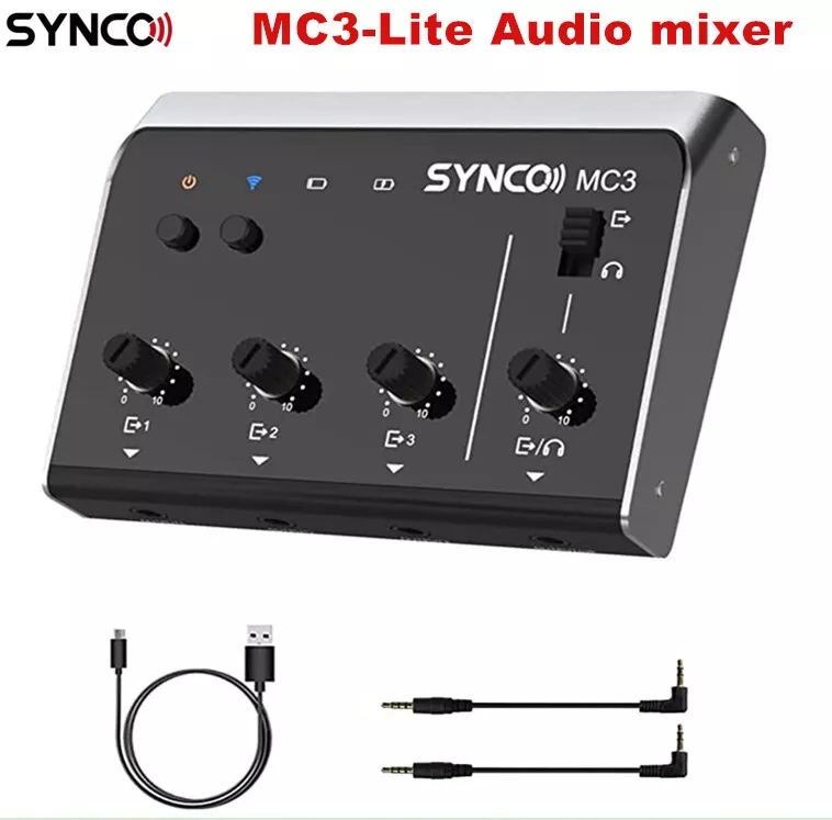 Photography Video - Synco MC3 Lite Audio Mixer 4