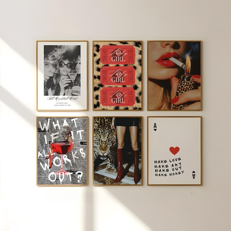 Photography Magazine - 6pcs/set Fashion Leopard Print Magazine Cover