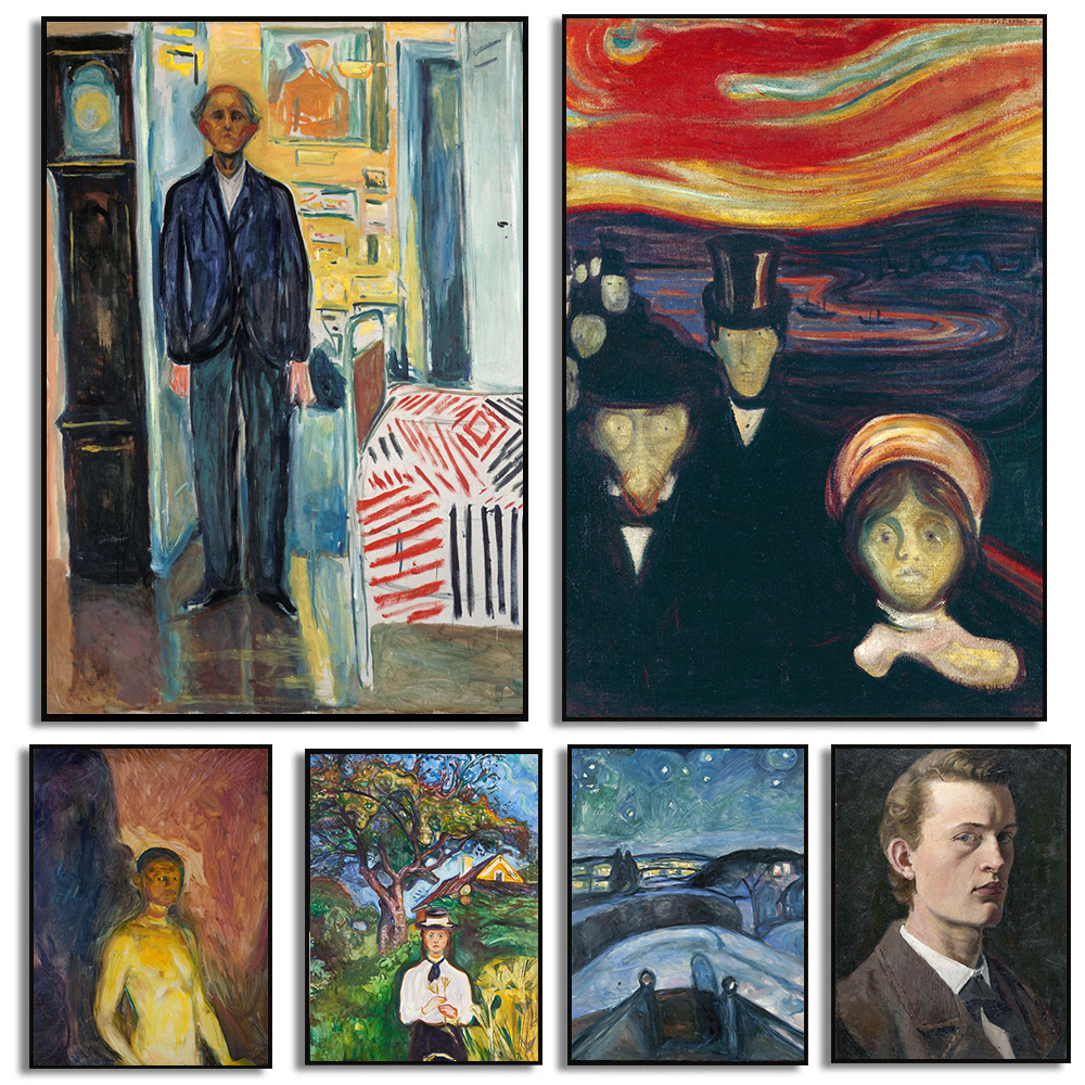 Photography Job - Norway Painter Edvard Munch Works Posters