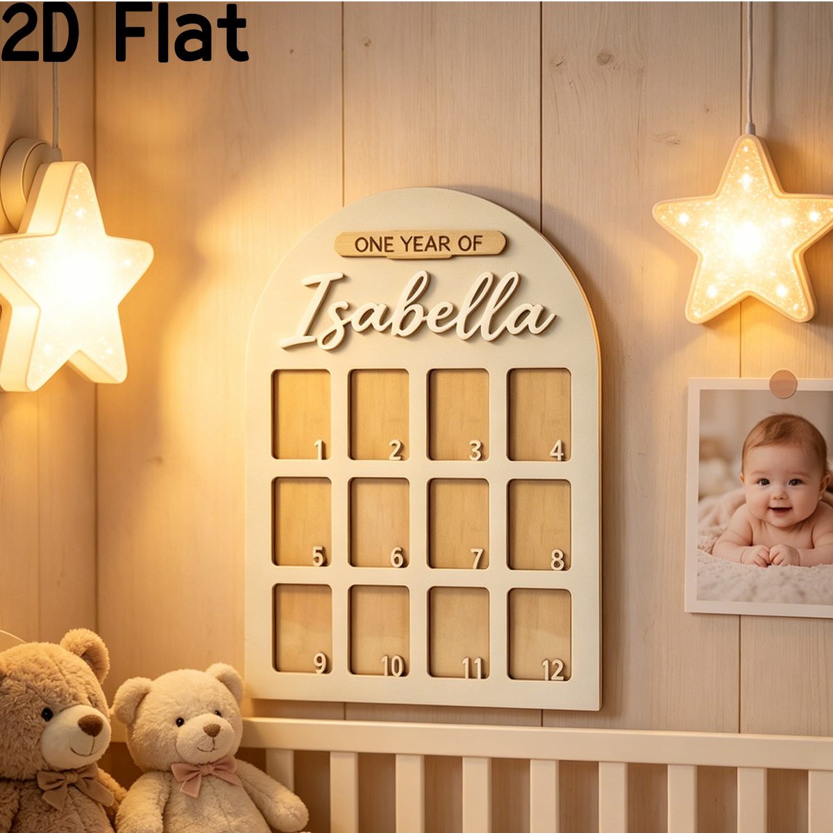 Photography Ideas - 1Pc Custom Photo Record Board Wooden