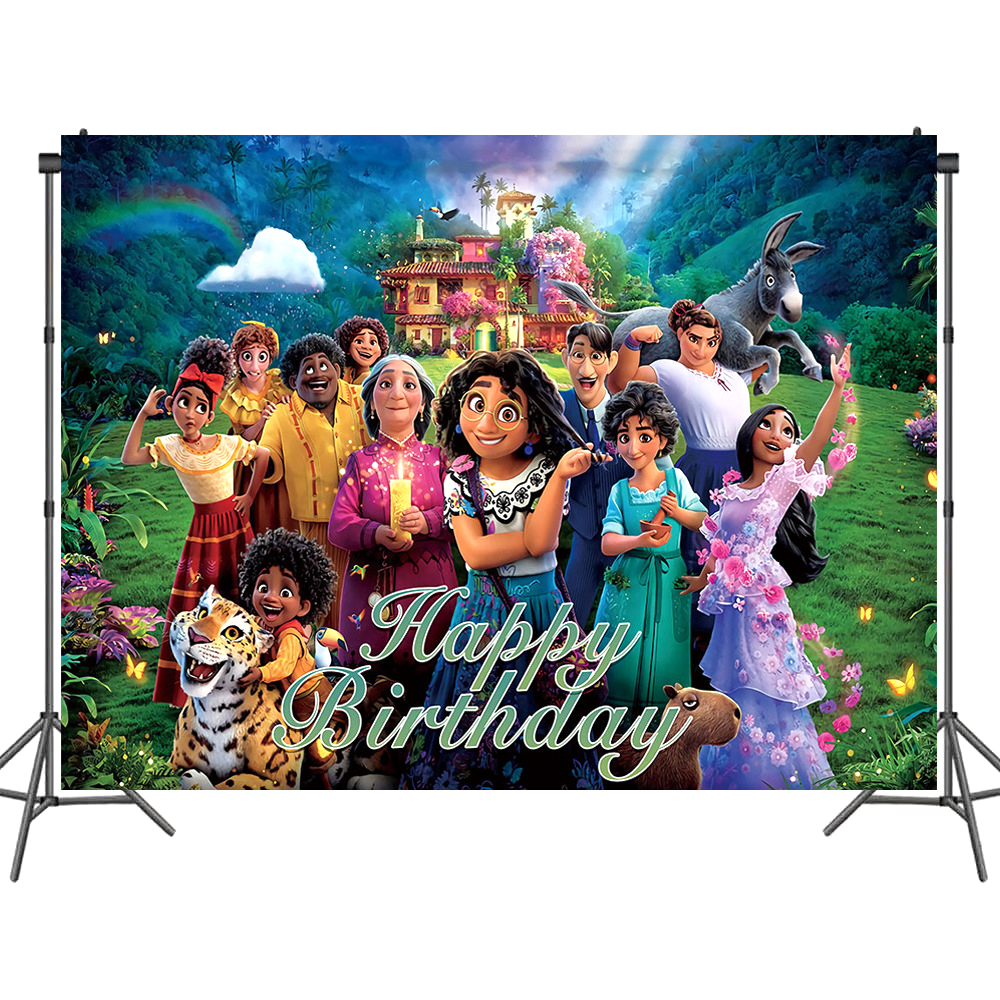 Photography Trick - Charming Encanto Photo Backdrop Girls Birthday