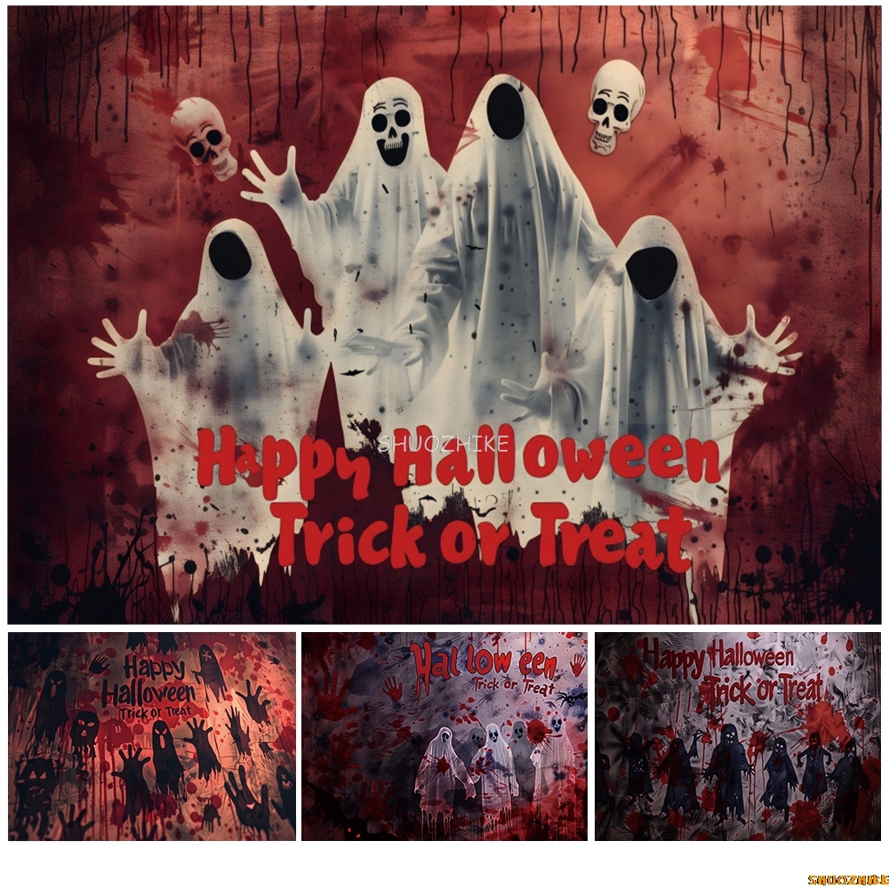 Photography Trick - Happy Halloween Backdrop Horror Ghost Trick