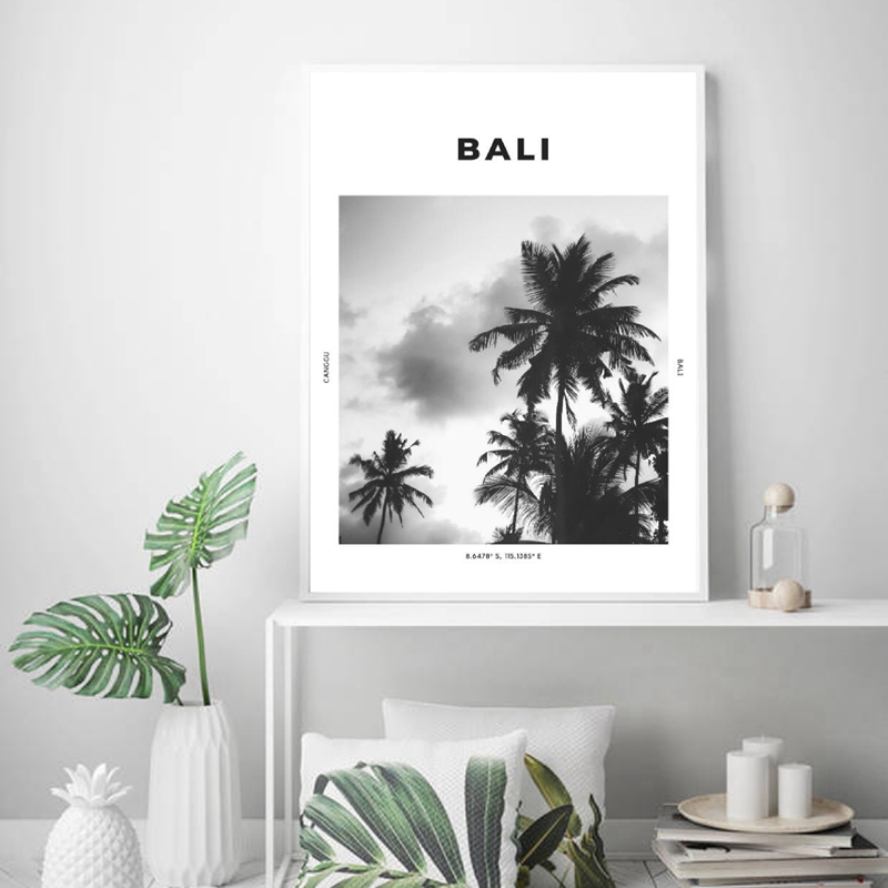 Bali Travel Print Black White  - Photography Bali reseña y precio