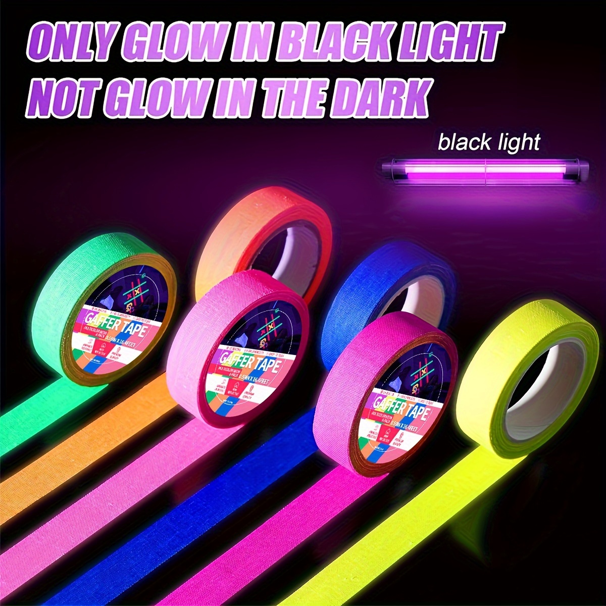 YITAPE 6PCS UV Blacklight Reac - Photography Dark Cloth reseña y precio