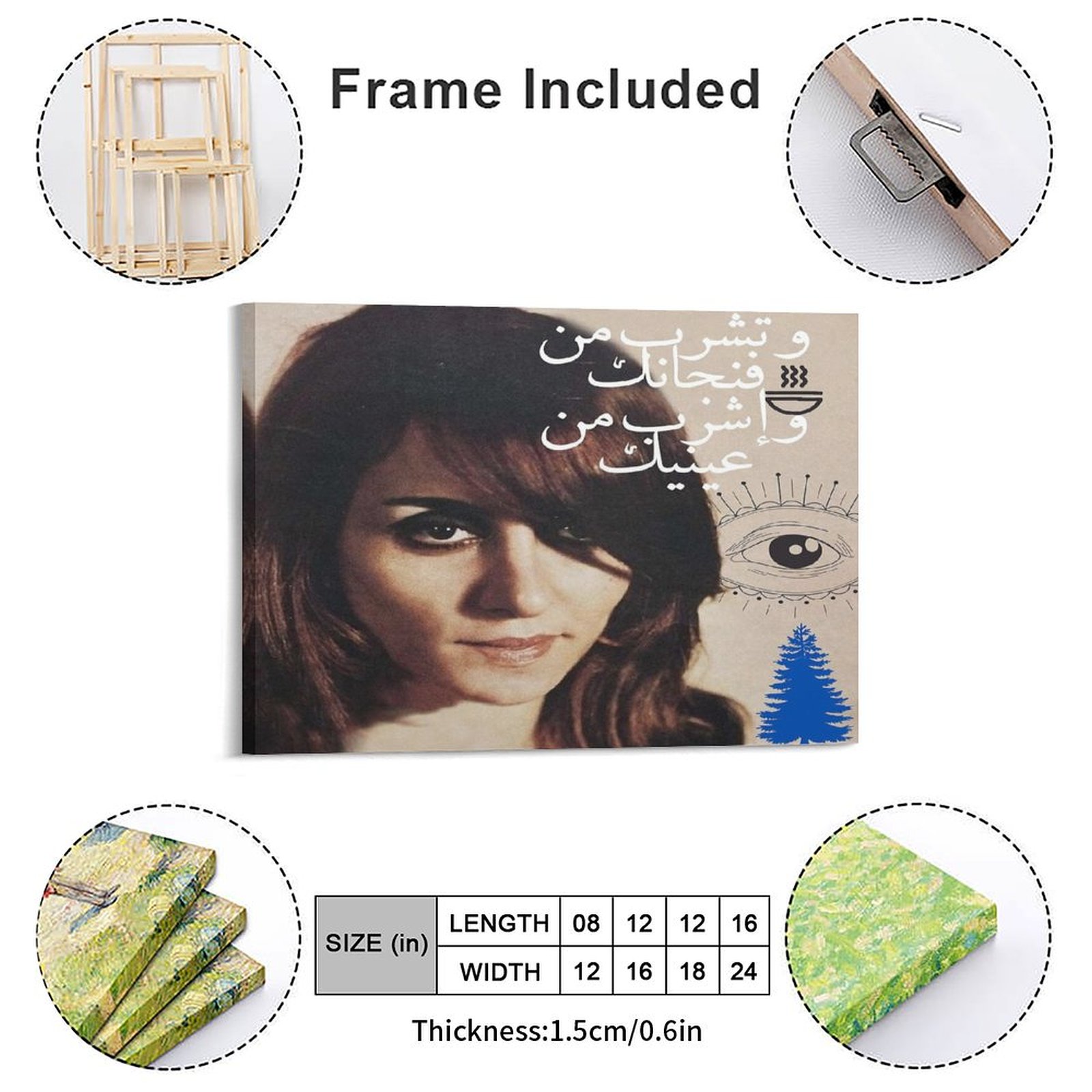 Fayrouz Canvas Paintings Plaqu - Photography Pose reseña y precio