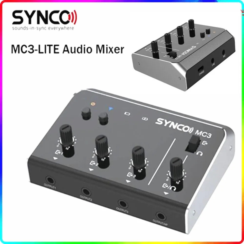Synco MC3 Lite Audio Mixer 4 C - Photography Video reseña y precio