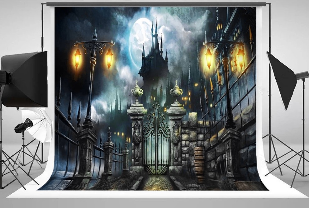 Johnson  dark castle full moon - Photography Dark Cloth reseña y precio