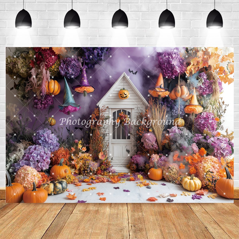 Halloween Backdrops Bat Pumpki - Photography Trick reseña y precio