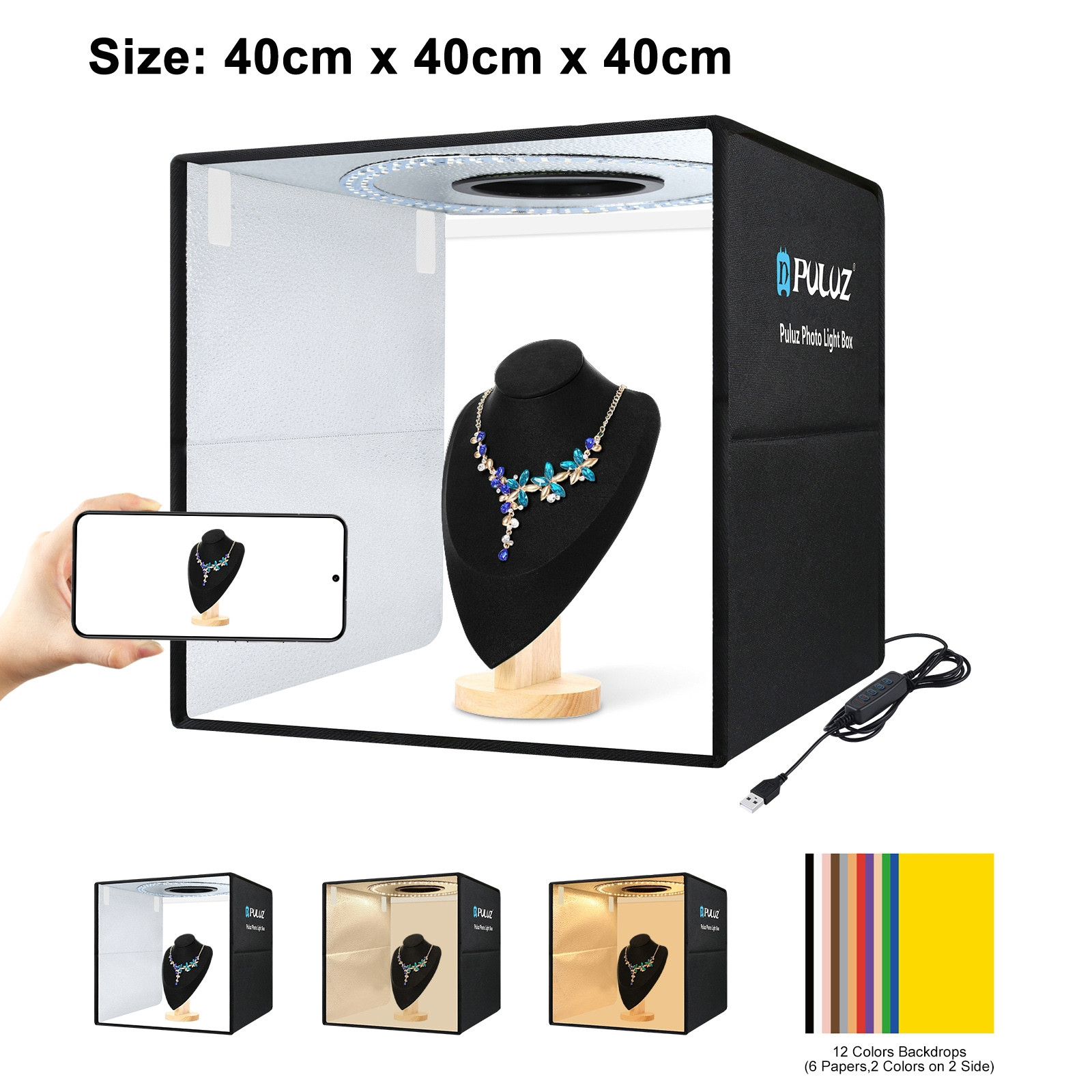 PULUZ 40cm Folding Portable Ri - Photography Desk reseña y precio