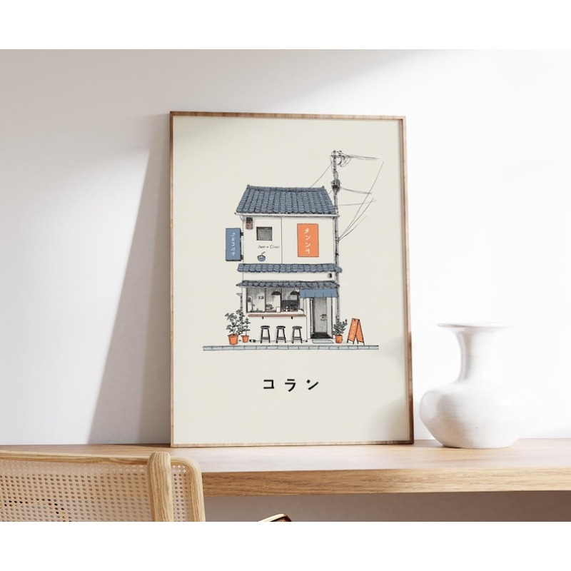 1pc Japanese Ramen Shop Canvas - Photography Pose reseña y precio