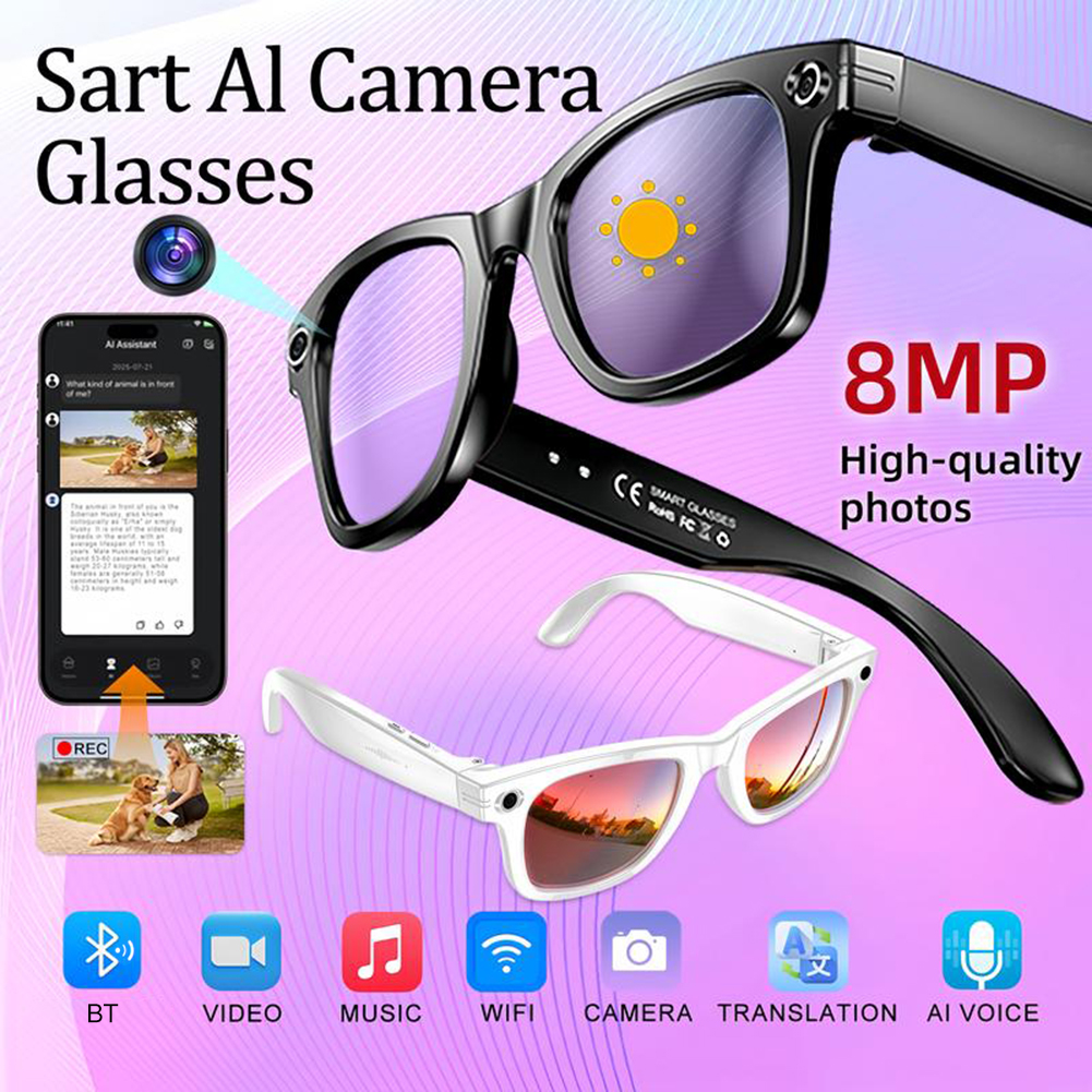 Smart AI Camera Glasses with 8 - Photography Translate reseña y precio