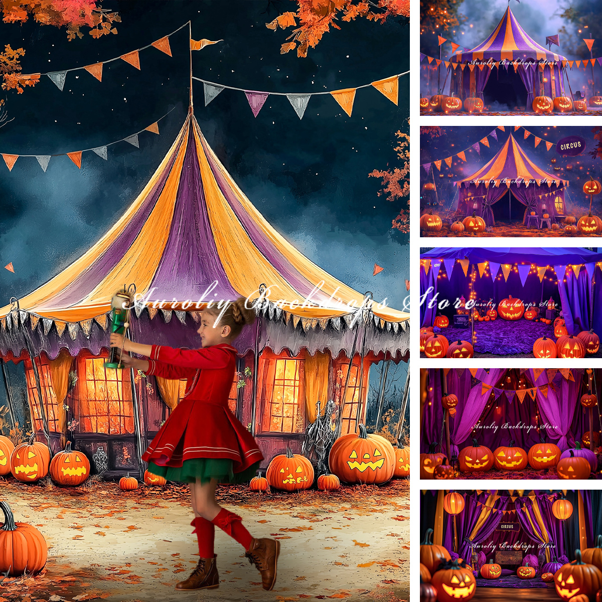 Halloween Parody Circus Backdr - Photography Trick reseña y precio