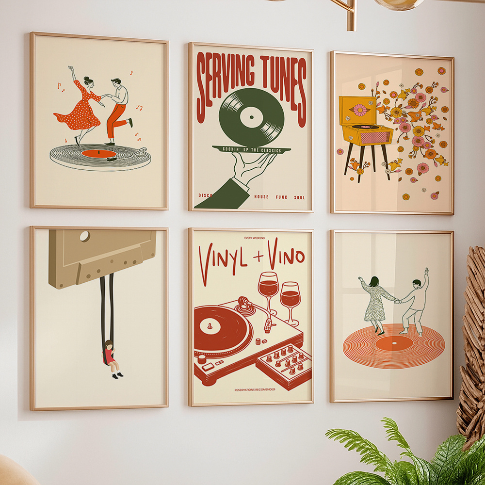 1pc Vintage Music Canvas Poste - Photography Pose reseña y precio