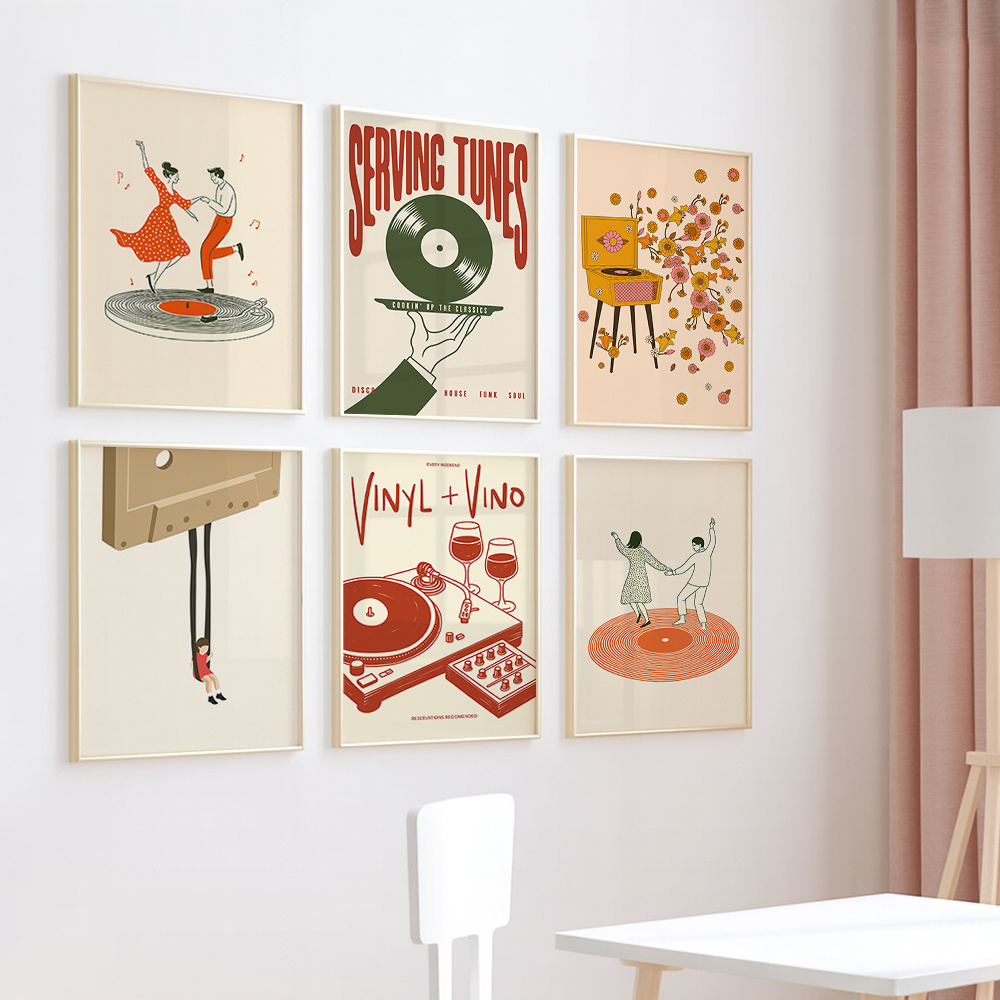 1pc Vintage Music Canvas Poste - Photography Pose reseña y precio