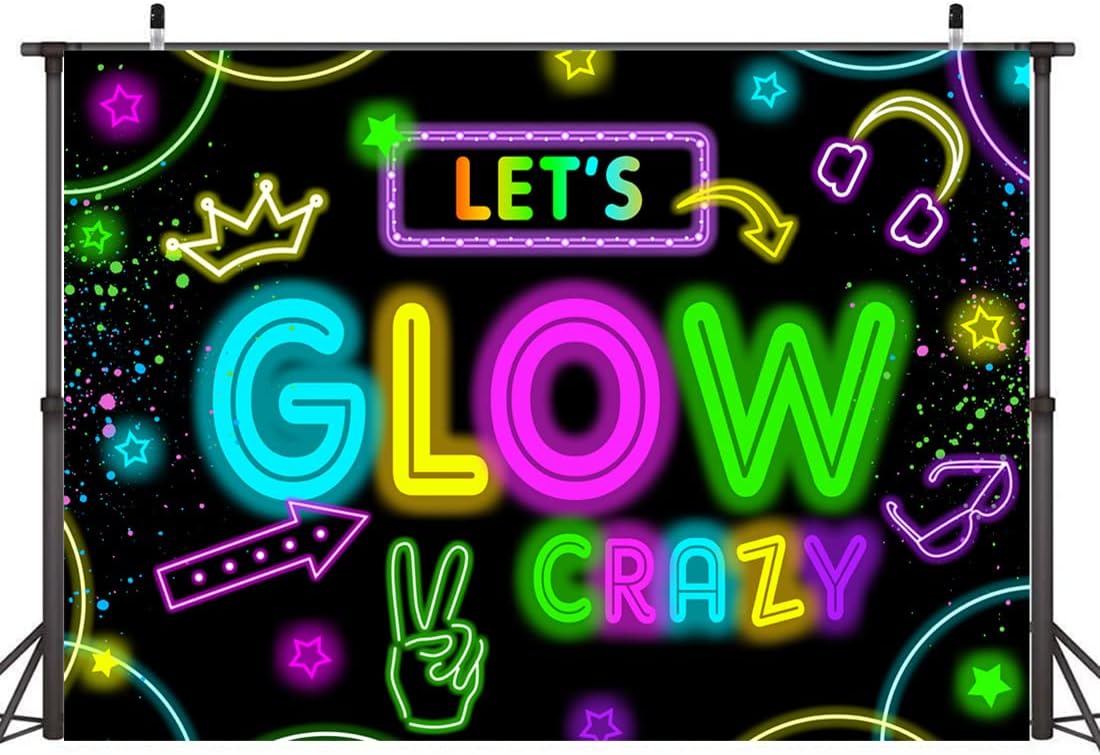 Glow in The Dark Party Backdro - Photography Dark Cloth reseña y precio