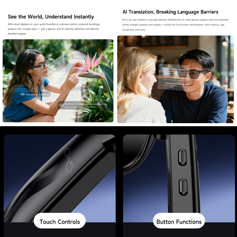 New AI Smart Glasses Anti-Shak - Photography Translate reseña y precio