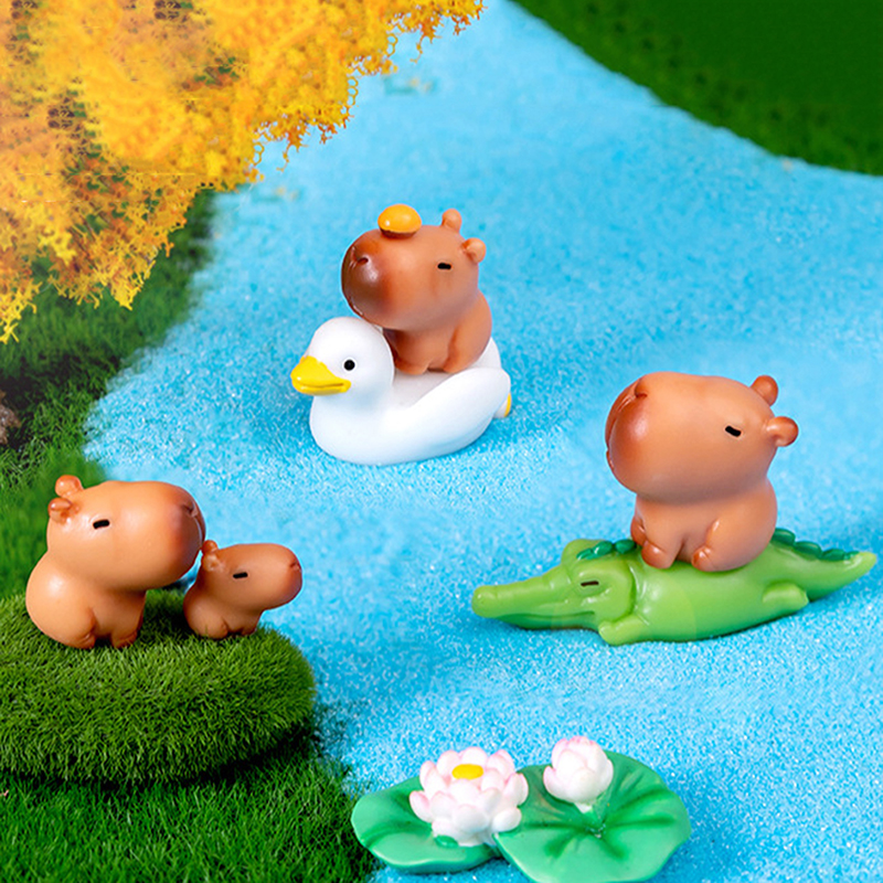 10pcs Miniature Capybara Figur - Photography Desk reseña y precio