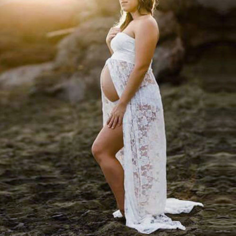 Long Maxi Gown Lace Maternity  - Photography Club reseña y precio