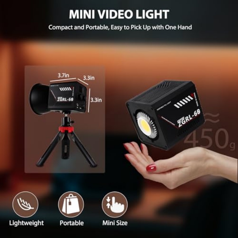 60W COB LED Video Light Handhe - Photography Video reseña y precio