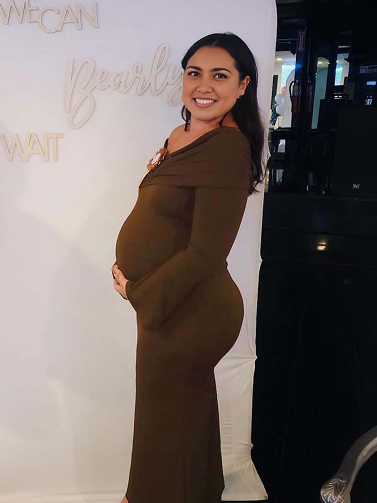 Autumn Brown Maternity Dress P - Photography Club reseña y precio