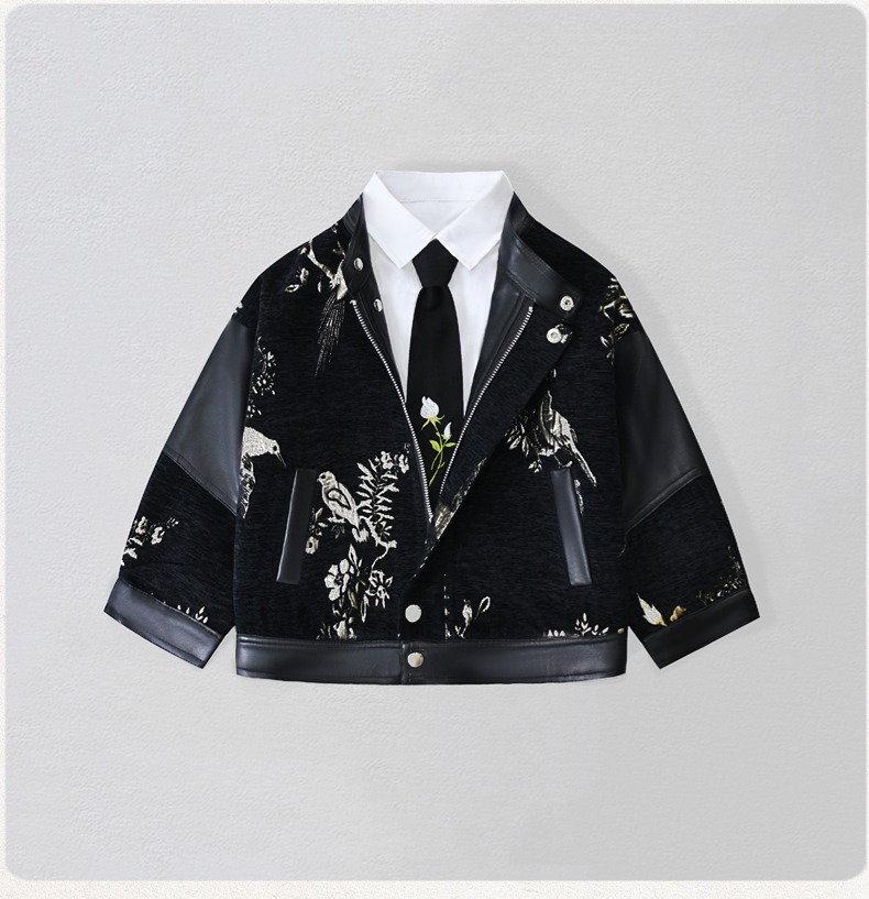 Gentleman Kids Embroidery Moto - Photography Jacket reseña y precio