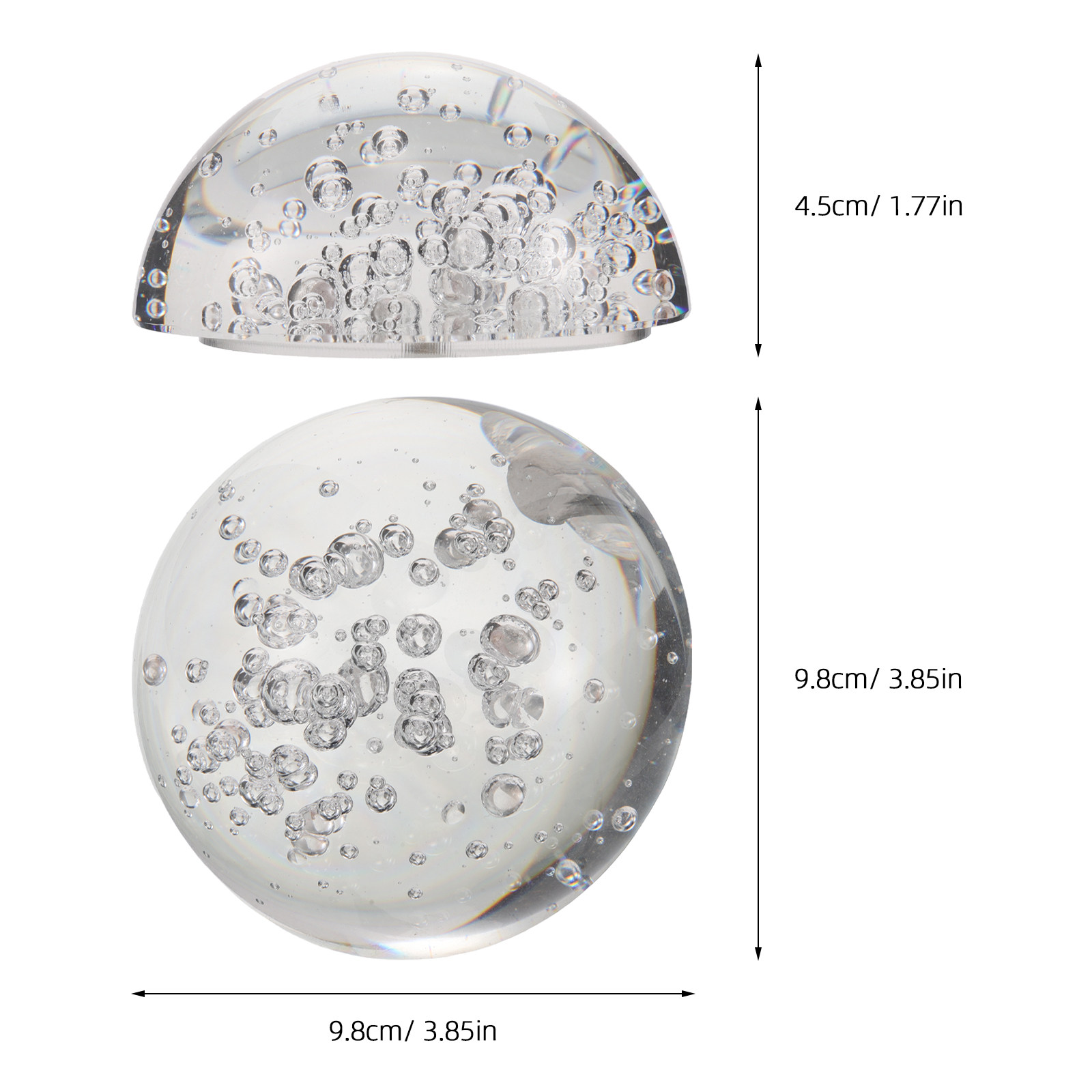 Semicircle Crystal Decoration  - Lens Ball Crystal reseña y precio