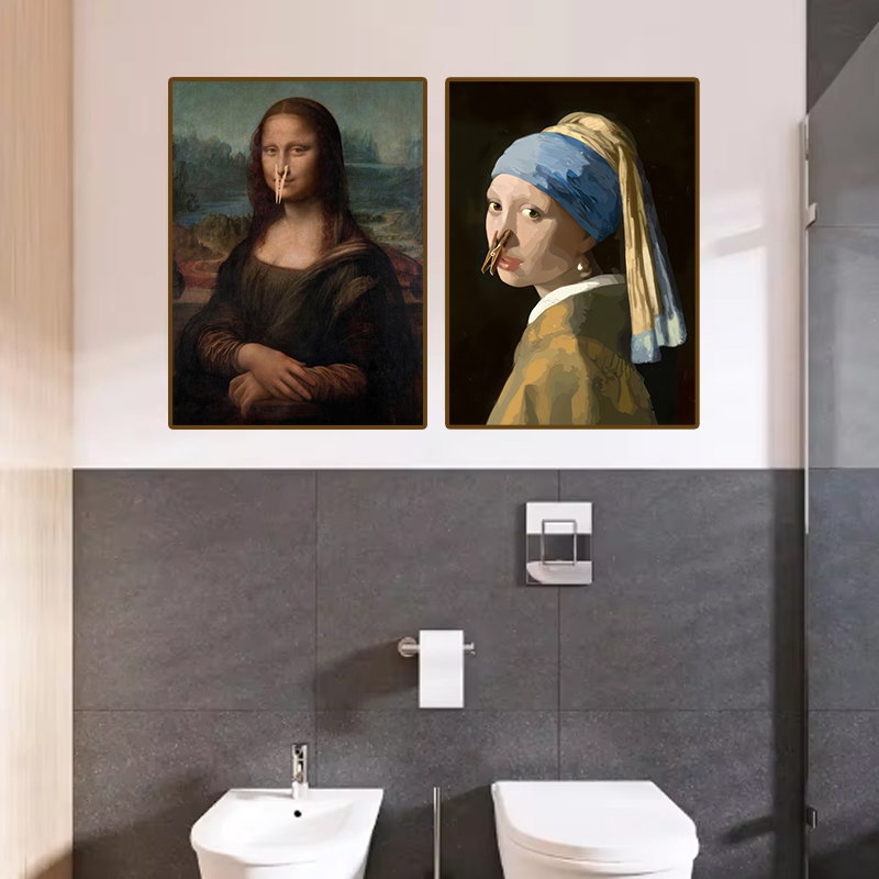 1pc Funny Abstract Bathroom To - Photography Pose reseña y precio
