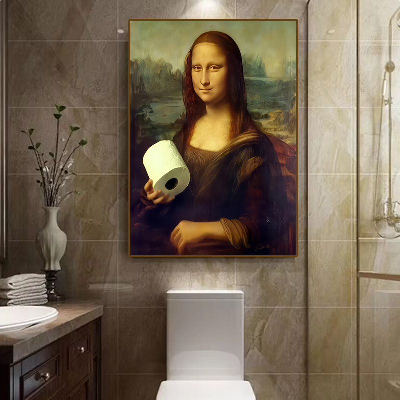 1pc Funny Abstract Bathroom To - Photography Pose reseña y precio