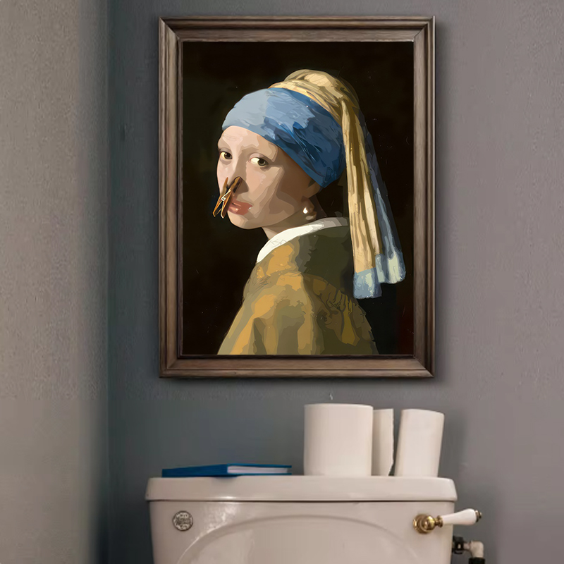 1pc Funny Abstract Bathroom To - Photography Pose reseña y precio