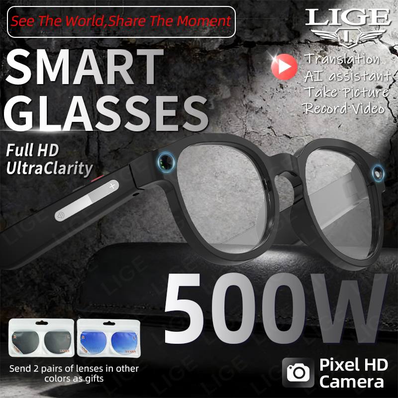 LIGE Smart Sunglasses Men with - Photography Translate reseña y precio