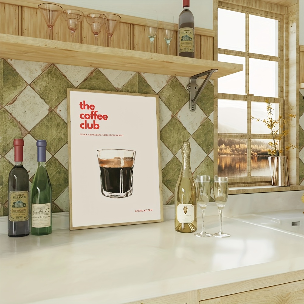 Retro Coffee Club Canvas Print - Photography Club reseña y precio