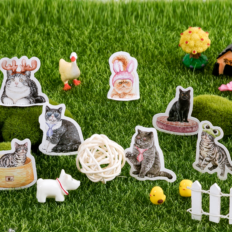 46 Sheets Cat Series Stickers  - Photography Magazine reseña y precio