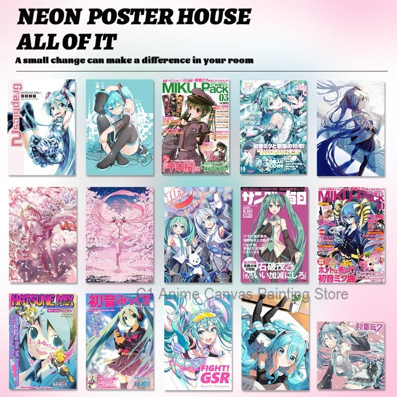 Hatsune Miku Anime Poster MIKU - Photography Magazine reseña y precio