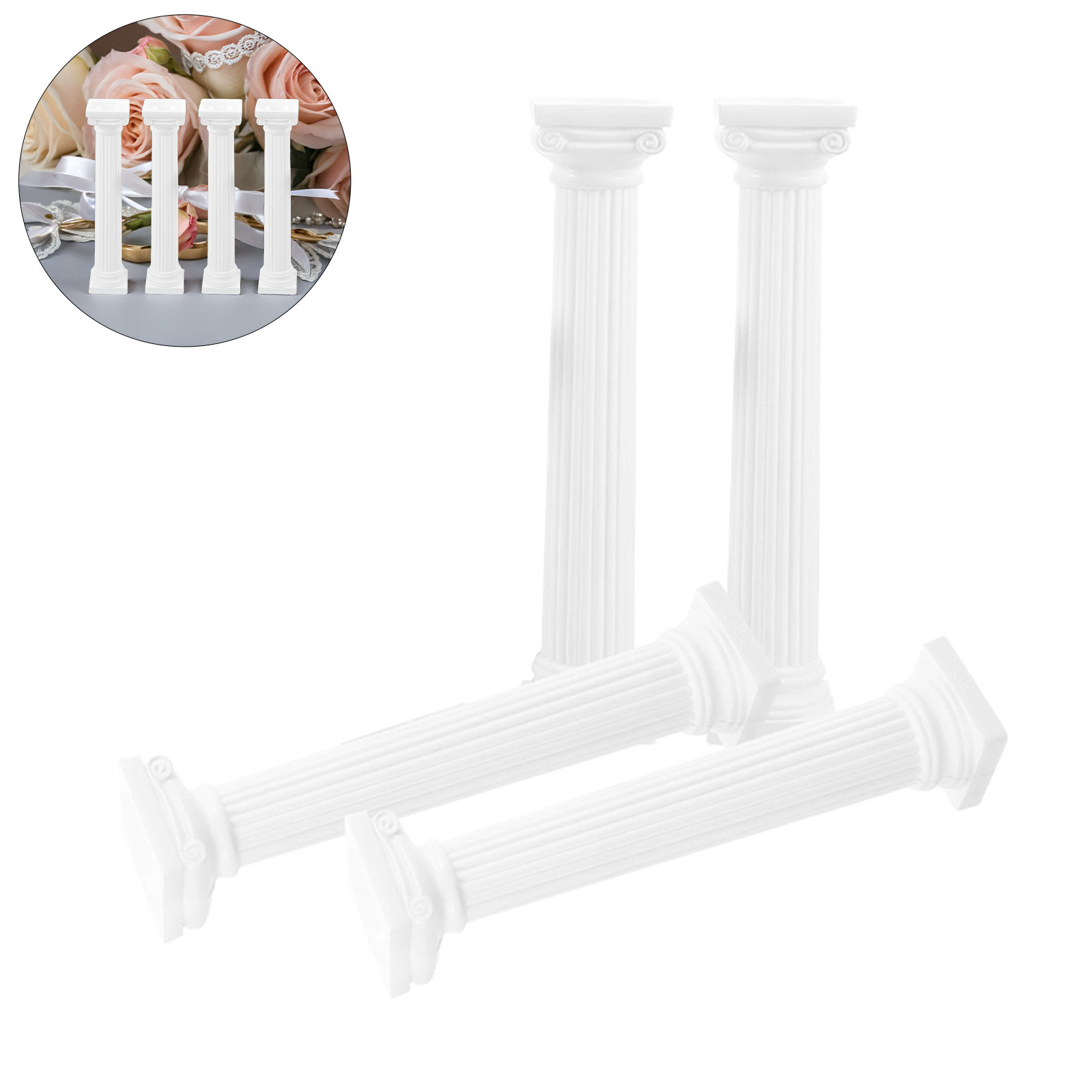 4Pcs Roman Pillar Decor Stylis - Photography Desk reseña y precio