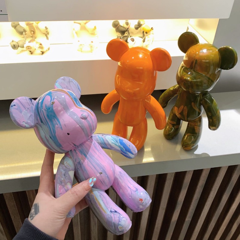 23cm DIY Paint Fluid Bear Figu - Photography Desk reseña y precio