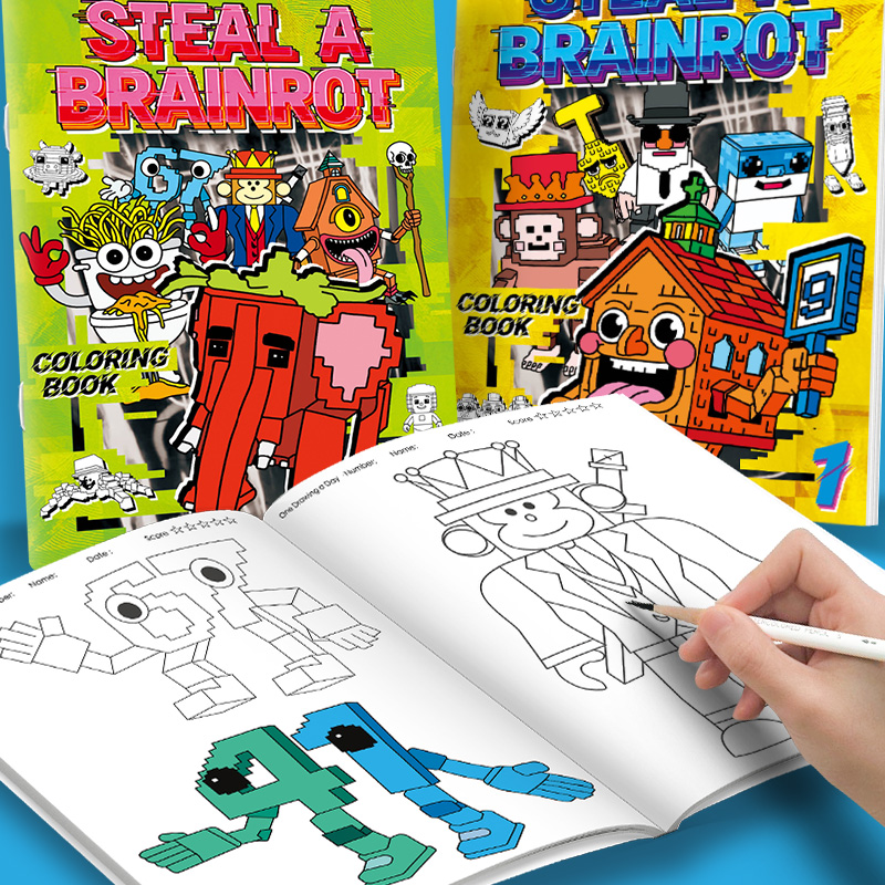 Steal a Brainrot Coloring Book - Photography Job reseña y precio