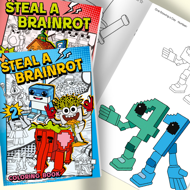 Steal a Brainrot Coloring Book - Photography Job reseña y precio