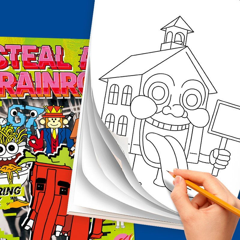 Steal a Brainrot Coloring Book - Photography Job reseña y precio