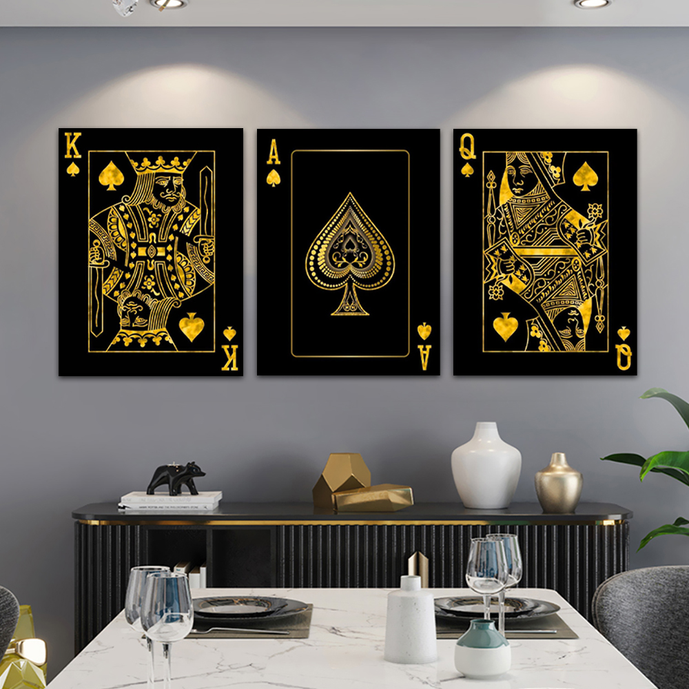 Gold Queen King Poker Black No - Photography Job reseña y precio