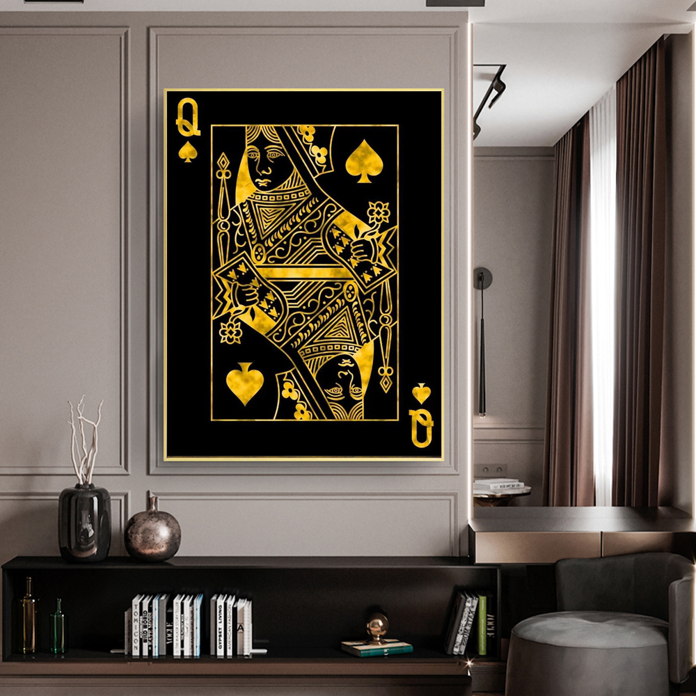 Gold Queen King Poker Black No - Photography Job reseña y precio