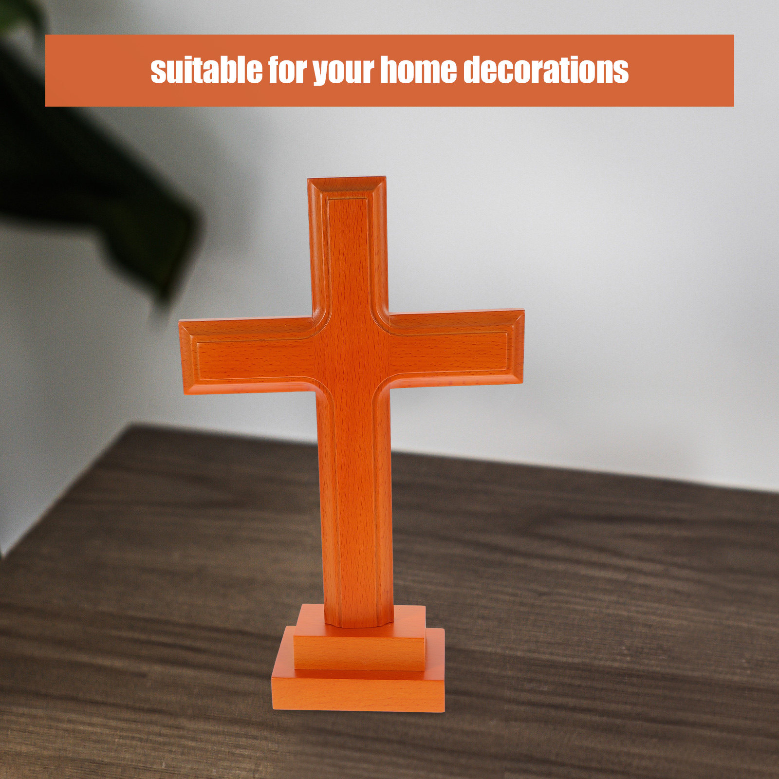 Wooden Cross Decor Rustic Arti - Photography Desk reseña y precio